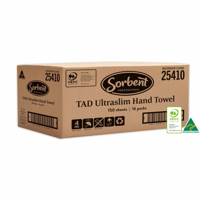 Sorbent Professional TAD Ultraslim Hand Towel 1 Ply 150 Sheets