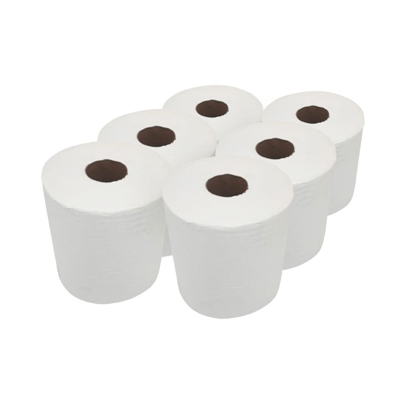 Extra Hygiene Centrefeed Perforated Hand Towel Paper 300m, 6 Rolls