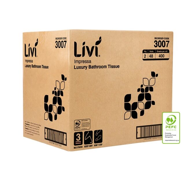 Livi Impressa Toilet Tissue 2 Ply 400 Sheets