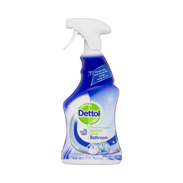 Dettol Healthy Clean Antibacterial Bathroom Cleaner Trigger Spray 500ml