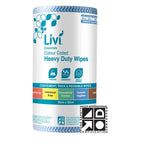 Livi Essentials Commercial General Hygiene Wipes, 90 Sheets, Blue