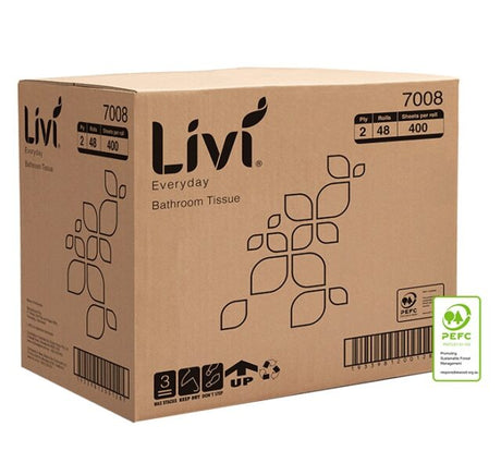 Livi Everyday Basics Toilet Tissue 2 Ply 400 Sheets