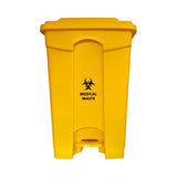 Yellow Medical & Clinical Waste Pedal Bin, 45L