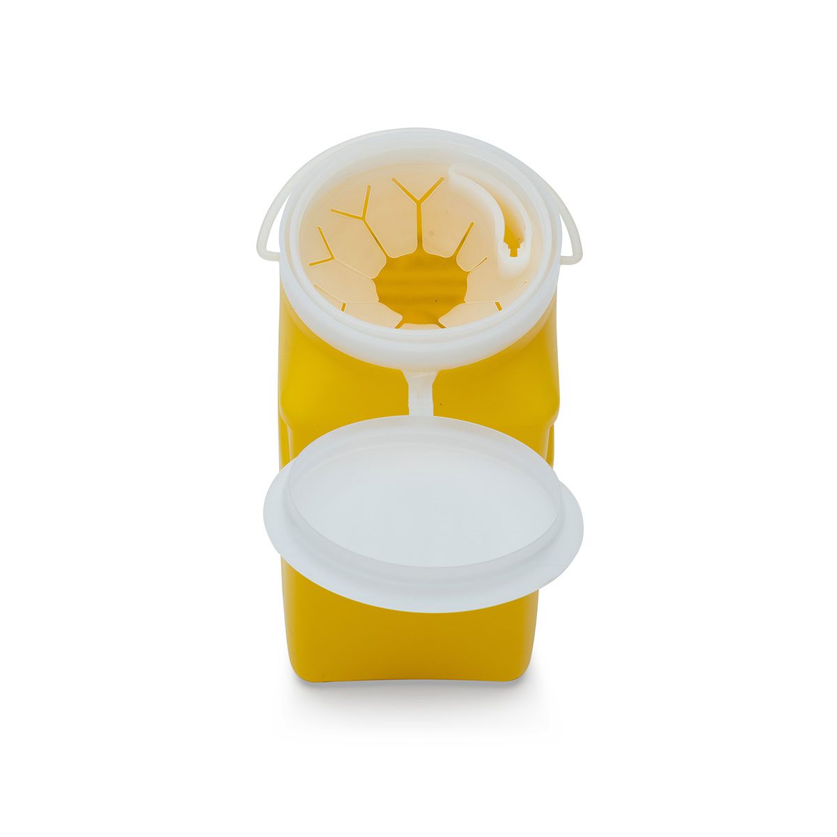 IDC Medical 1.4L Non-Spill Snap Lid Sharps Container