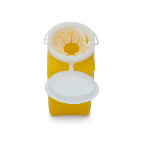IDC Medical 1.4L Non-Spill Snap Lid Sharps Container