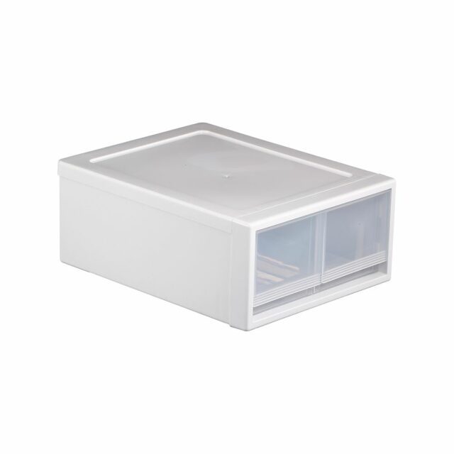 White Twin Vertical Stackable Drawer