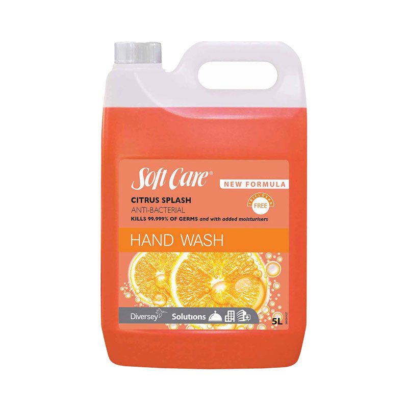 Soft Care Citrus Splash Anti-Bacterial Hand Wash, 5L