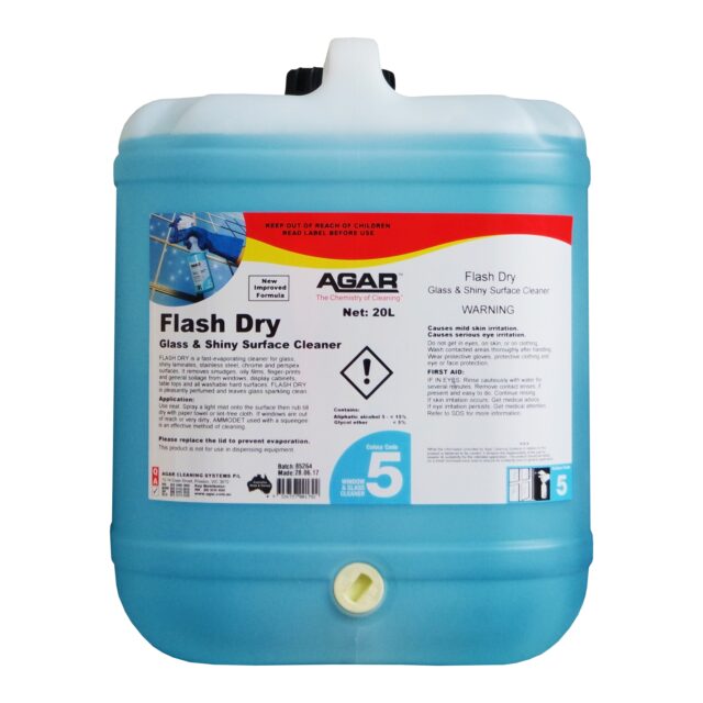 Agar Flash Dry Glass Shiny Surface Cleaner 20L