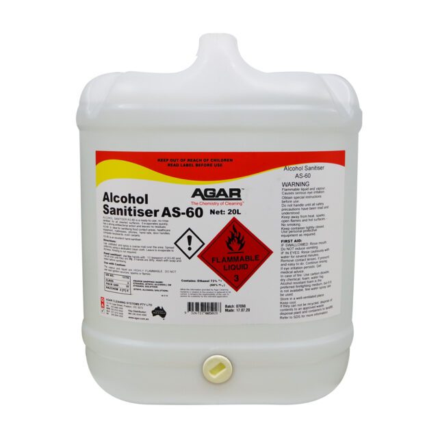 Agar Alcohol Sanitiser AS-60, 20L