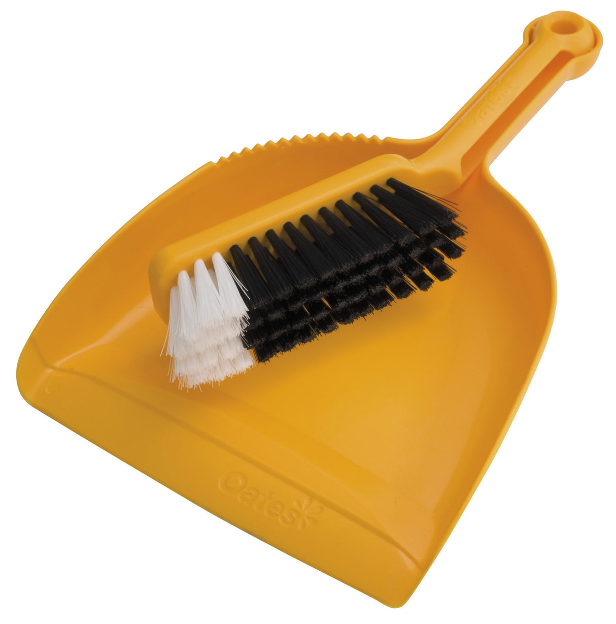 Oates Yellow Dustpan and  Bannister Set