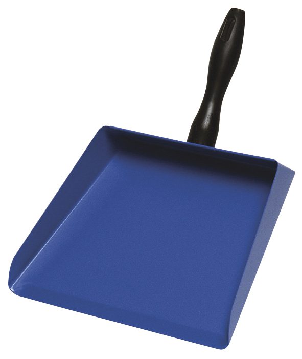 Oates Industrial Metal Dustpan, Blue