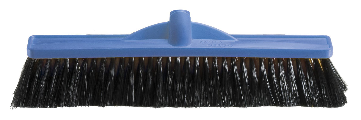 450mm Workshop Medium Stiff Poly Broom - Head Only - Blue