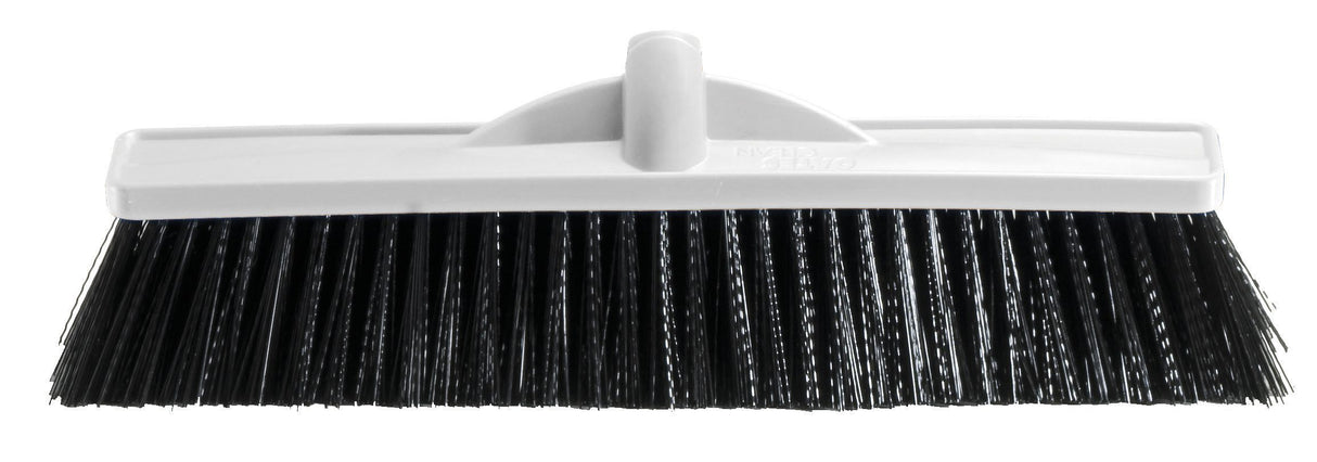 450mm Industrial Extra Stiff Poly Broom - Head Only - White