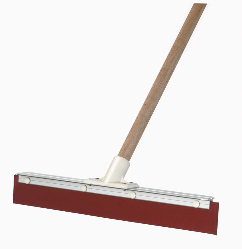 50mm Aluminium Back Squeegee Handled - Red Rubber