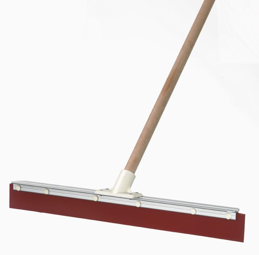 600mm Aluminium Back Squeegee Handled - Red Rubber