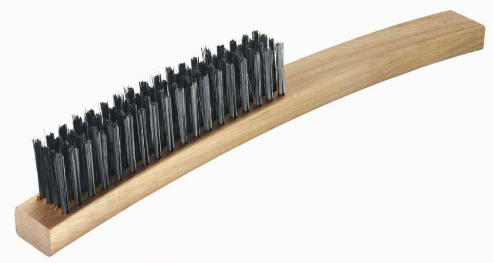 Medium Stiff Wire Brush No. 8 - 4 Row