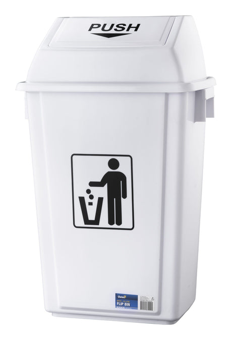 Flip Bin White 55L