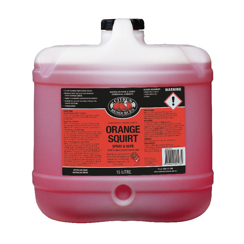 Orange Squirt Spray and Wipe All-purpose Cleaner, 15L