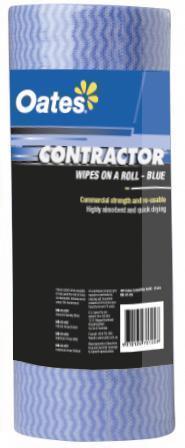 Contractor Wipes on a Roll - Blue