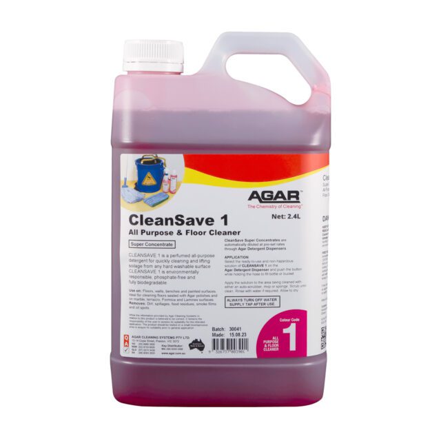 Agar CleanSave 1 All Purpose and Floor Cleaner, 2.4L