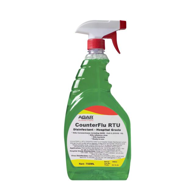 Agar CounterFlu RTU Hospital-Grade Disinfectant Spray, 750mL