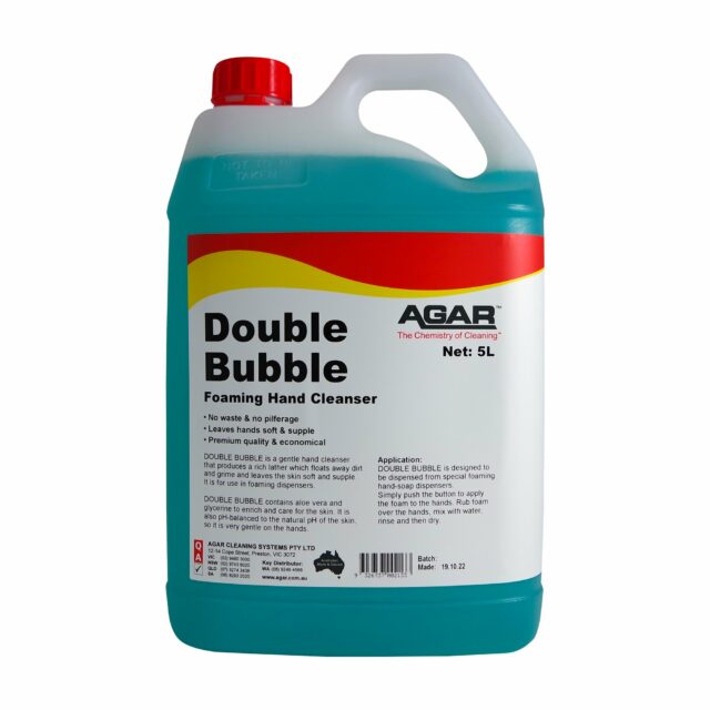 Agar Double Bubble Foaming Hand Cleanser, 5L