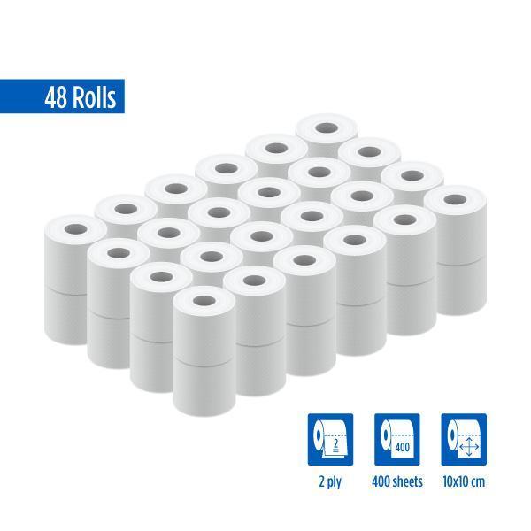 Extra Soft Bathroom Toilet Paper Bulk 2 ply 400 sheets 48 pack