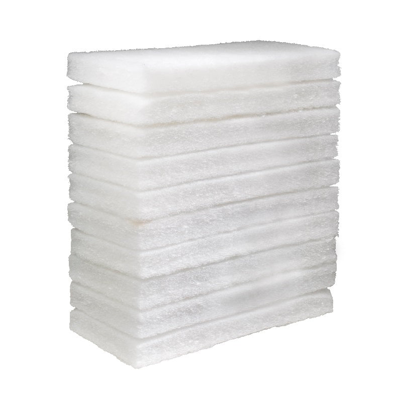 Oates Eager Beaver White Floor Pad, 10 Pads