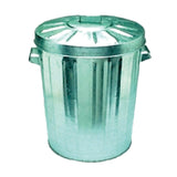 Oates 76L Galvanised Garbage Bin with Lockable Lid