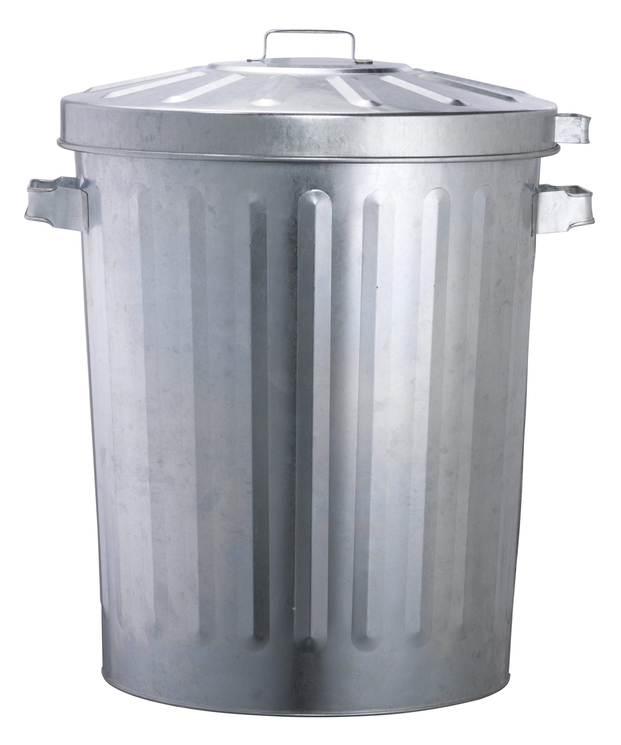 Oates Galvanised Garbage Bin with Lockable Lid 76L