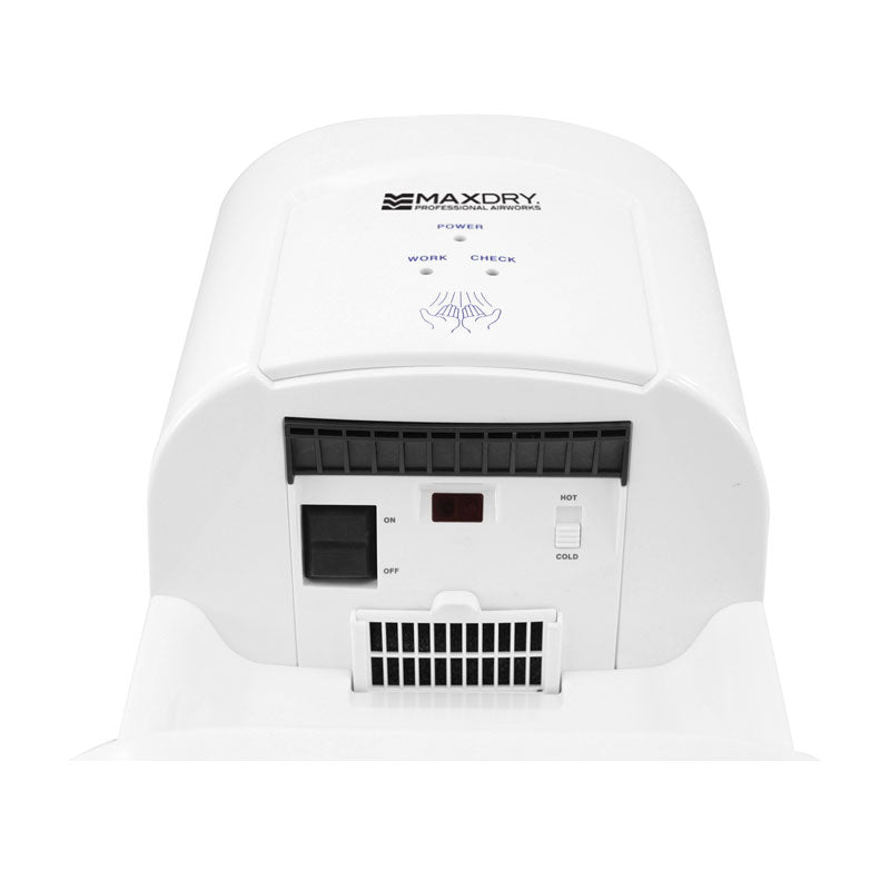 JetMAX High Speed Hand Dryer, White/White Coated, ABS