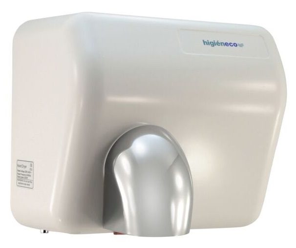 TradeMAX Conventional 360 Air Nozzle Hand Dryer, White Coated ABS