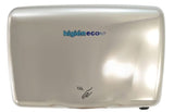 SpaceMAX High Speed Horizontal Hand Dryer, Polished Stainless Steel, Chrome