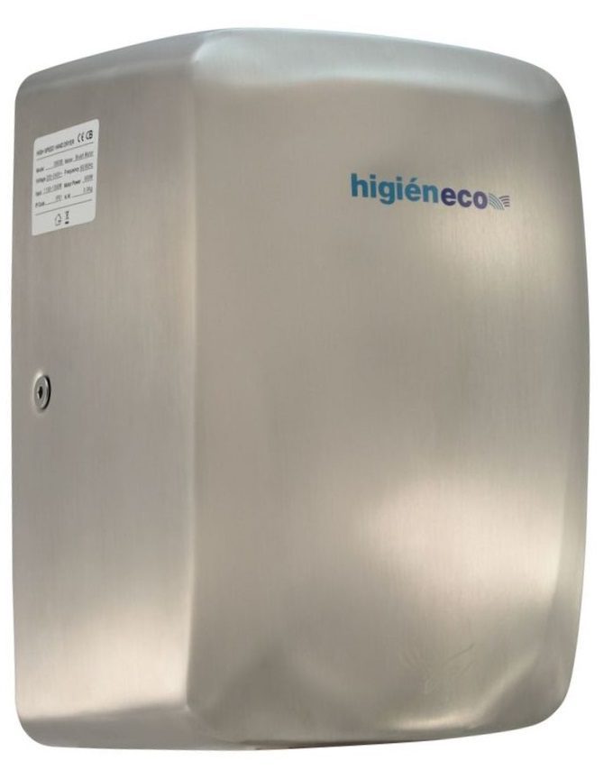 SpaceMAX High Speed Vertical Hand Dryer, Brushed Stainless Steel, Satin