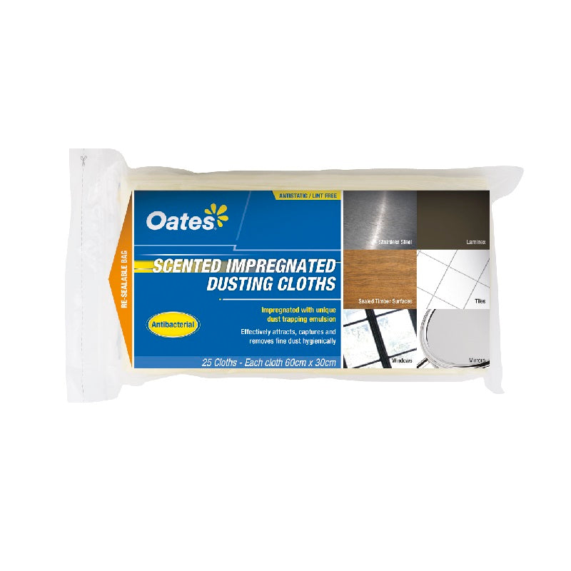 Oates 25 Pack Scented Impregnated Dusting Cloths