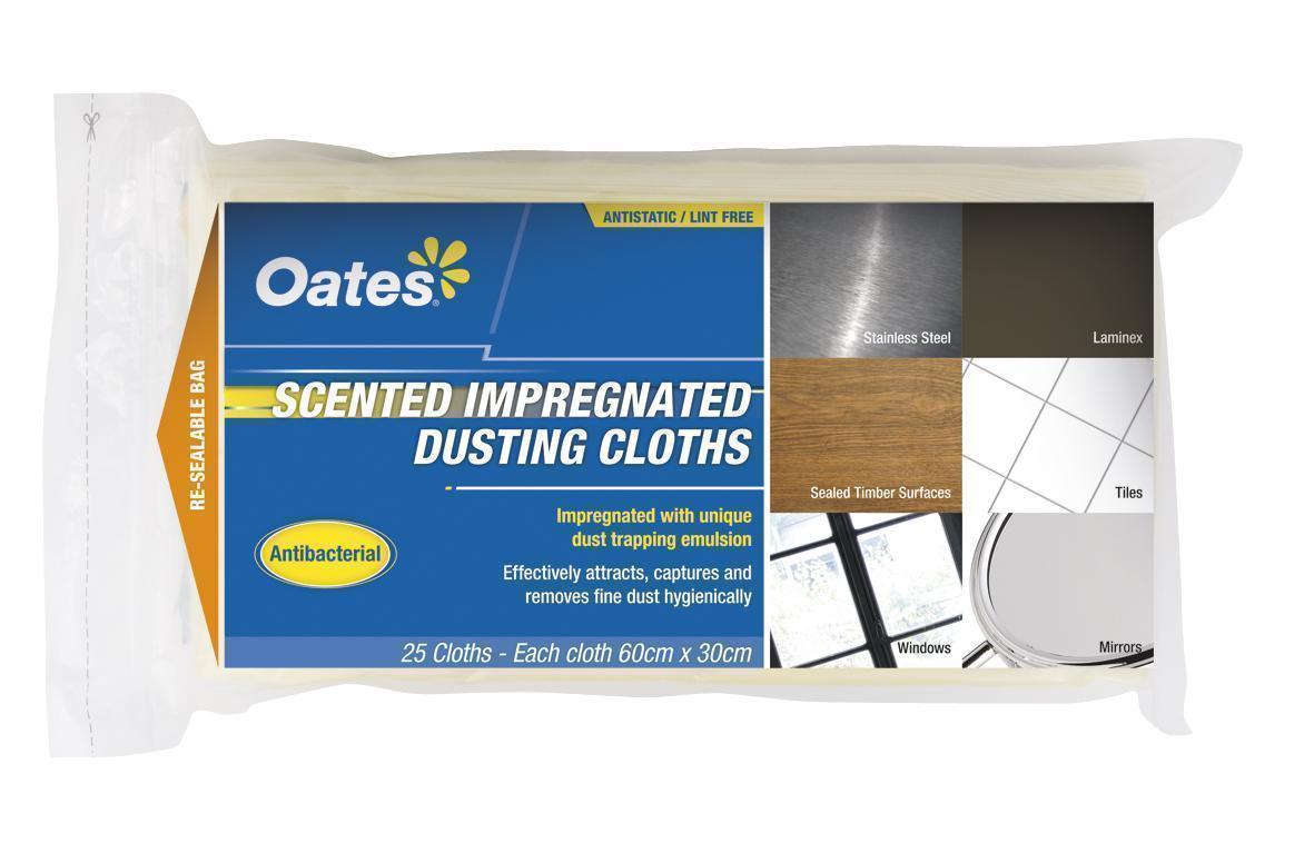 Oates Scented Impregnated Dusting Cloths - 25 Pack