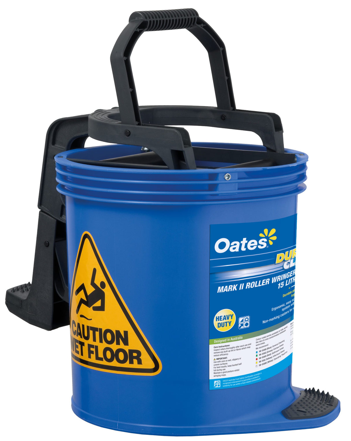 DuraClean Mark II Roller Wringer Bucket - 15L - Blue