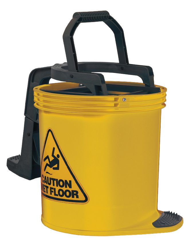 DuraClean Mark II Roller Wringer Bucket - 15L - Yellow