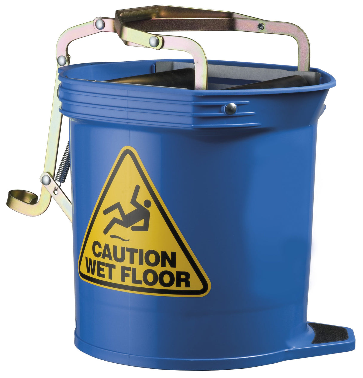 Wide Mouth Roller Wringer Bucket - 16L - Blue