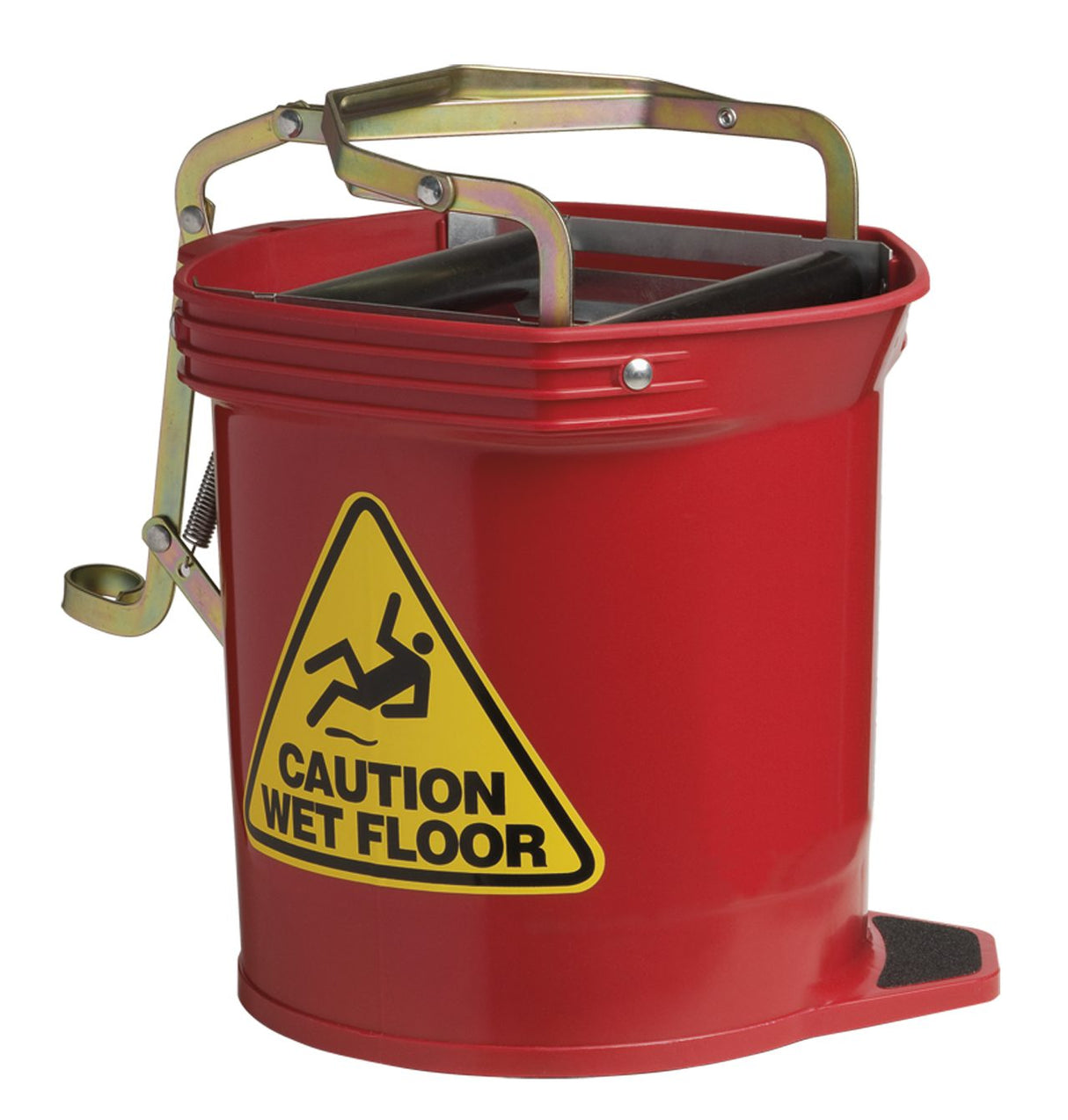 Wide Mouth Roller Wringer Bucket - 16L - Red