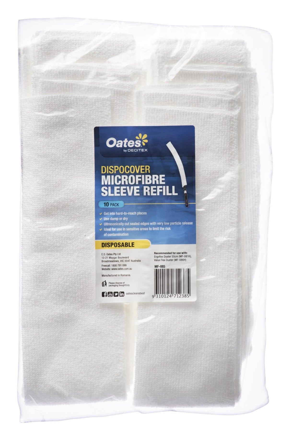 Dispocover Microfibre Sleeve Refill - 10 Pack