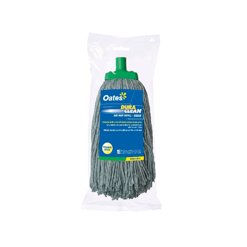 Oates 400g Duraclean String Mop Head Refill, Green