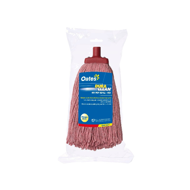Oates 400g Duraclean String Mop Head Refill, Red
