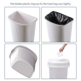 Multi Curved Trash Bin, Floor Standing or Wall Mounted, Grey, 32 L