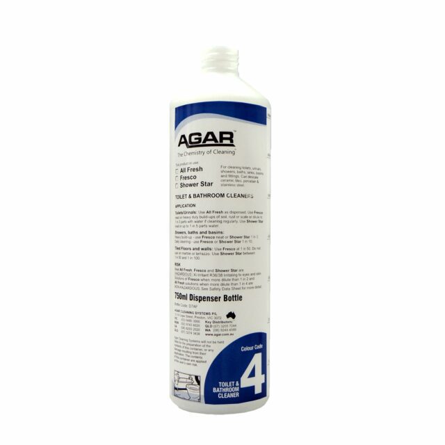 Agar Toilet and Bathroom Cleaner Dispenser Bottle Number 4, 750mL