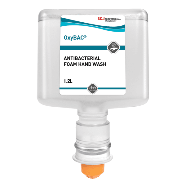 Deb OxyBAC Antibacterial Rich-Cream Foam Hand Wash, 1.2L