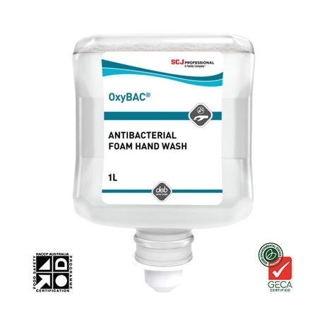Deb OxyBAC Antibacterial Rich-Cream Foam Hand Wash, 1L