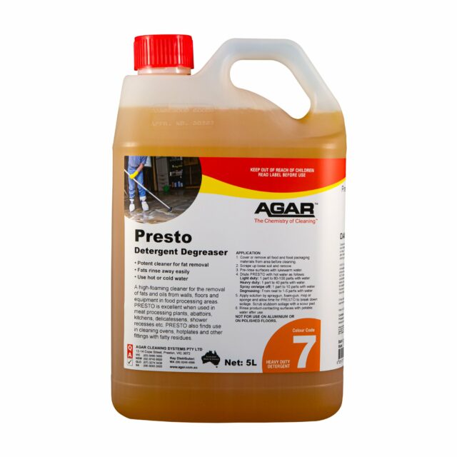 Agar 5L Presto Detergent Degreaser