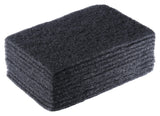 Super Heavy Duty Black Scour Pad - 10 Pack