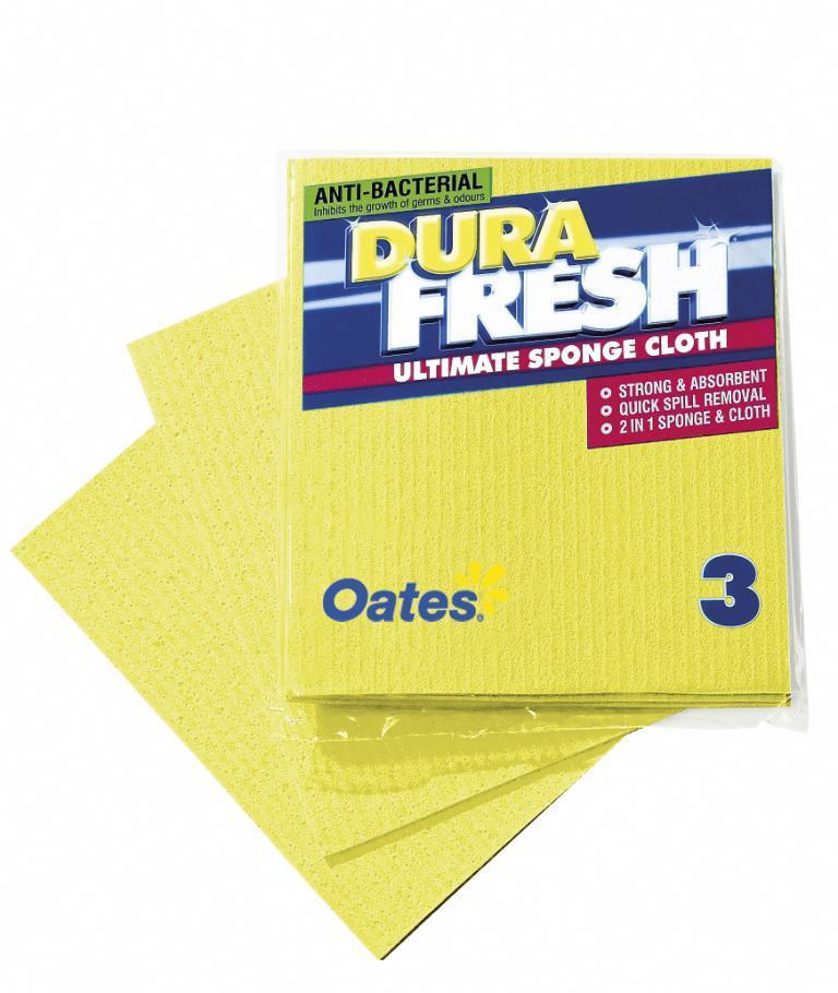 DuraFresh Antibacterial Sponge Cloth - 3 Pack